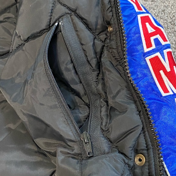 Yamaha Jacket Black Red Wht Blue Colorblock Snowmobile Racing Women’s XT VTG Y2K - Picture 15 of 16